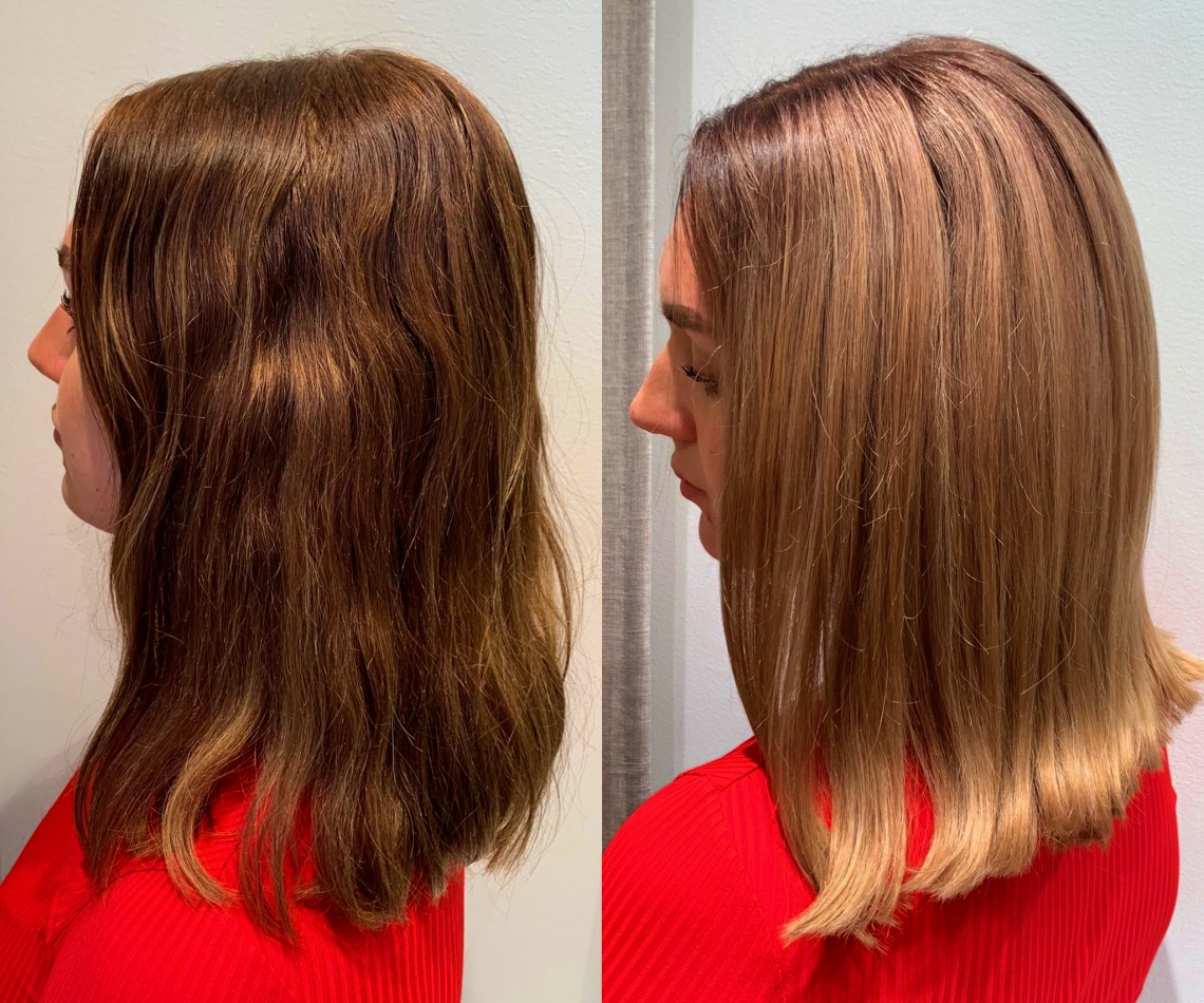 Gå från mörkt till blont hår - Colours by Jenny Hansson